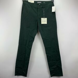 DL1961 Mens Ivan Slim Fit Chino Stretch Pants Dark Emerald Green 30x32